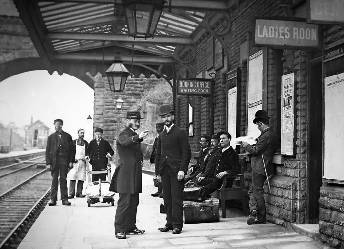Framed Print : A Lancashire and Yorkshire Railway station Framed Print : A Lancashire and Yorkshire Railway station