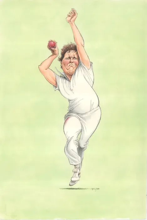 Framed Print : Lance Cairns - New Zealand cricketer Framed Print : Lance Cairns - New Zealand cricketer