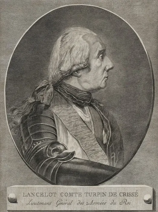 Framed Print : Lancelot Turpin de Crisse (1716-1793). French military Framed Print : Lancelot Turpin de Crisse (1716-1793). French military
