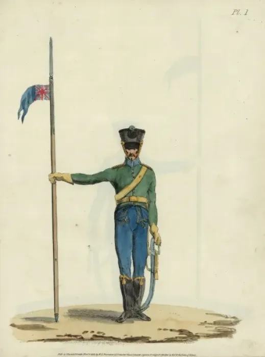 Framed Print : Lancers Corps, British Army Framed Print : Lancers Corps, British Army