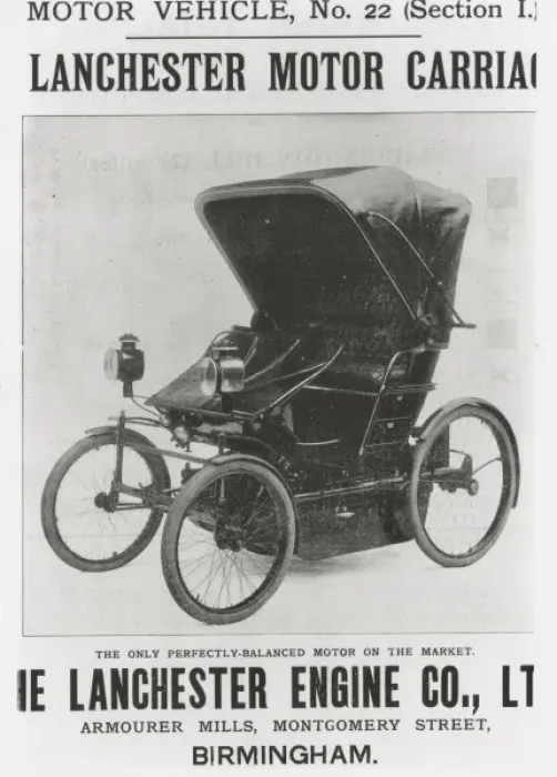 Framed Print : Lanchester motor carriage advert Framed Print : Lanchester motor carriage advert