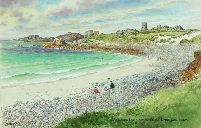 Framed Print : L'Ancress Bay, Guernsey, Channel Islands Framed Print : L'Ancress Bay, Guernsey, Channel Islands