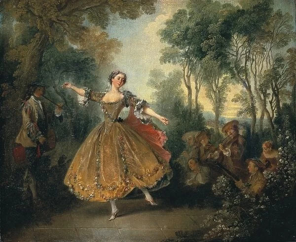 Lancret, Nicolas (1690-1743). Mlle Camargo Dancing