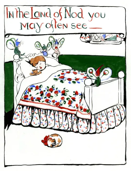Framed Print : The Land of Nod, by Minnie Asprey Framed Print : The Land of Nod, by Minnie Asprey