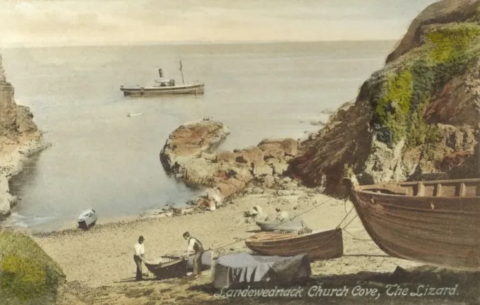 Framed Print : Landewednack Church Cove, The Lizard, Cornwall Framed Print : Landewednack Church Cove, The Lizard, Cornwall