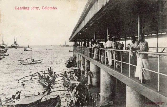 Framed Print : Landing Jetty, Colombo, Ceylon (Sri Lanka) Framed Print : Landing Jetty, Colombo, Ceylon (Sri Lanka)