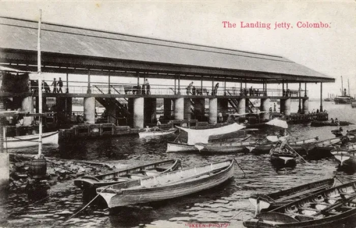 Framed Print : Landing Jetty, Colombo, Ceylon (Sri Lanka) Framed Print : Landing Jetty, Colombo, Ceylon (Sri Lanka)