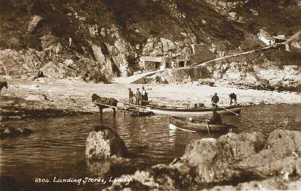 Landing stores at Lundy