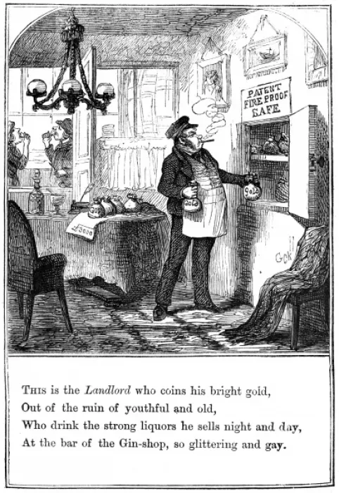Framed Print : The Landlord from The Gin-Shop by Cruikshank Framed Print : The Landlord from The Gin-Shop by Cruikshank
