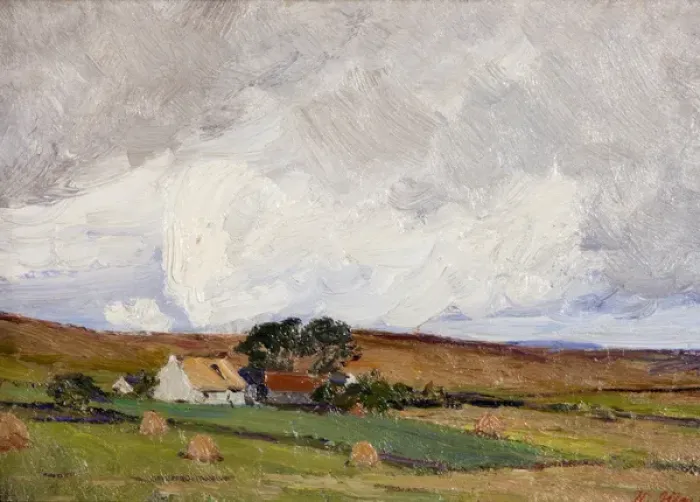 Framed Print : Landscape. Iten, Hans 1874-1930