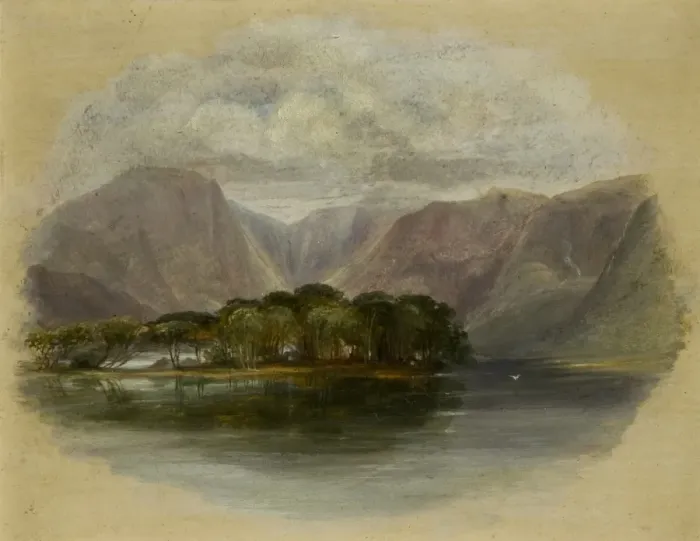 Framed Print : Landscape. Nicholl, Andrew 1804-1886 Framed Print : Landscape. Nicholl, Andrew 1804-1886