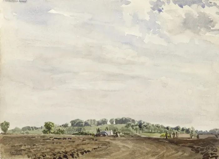 Framed Print : Landscape at Barn Hill Framed Print : Landscape at Barn Hill