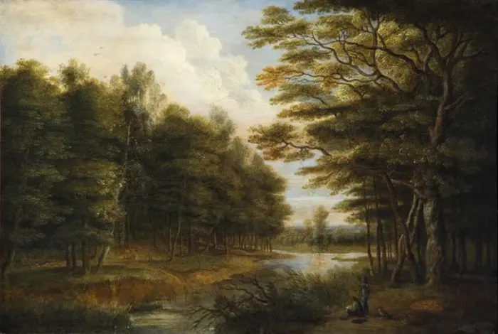 Framed Print : Landscape with Figures Framed Print : Landscape with Figures