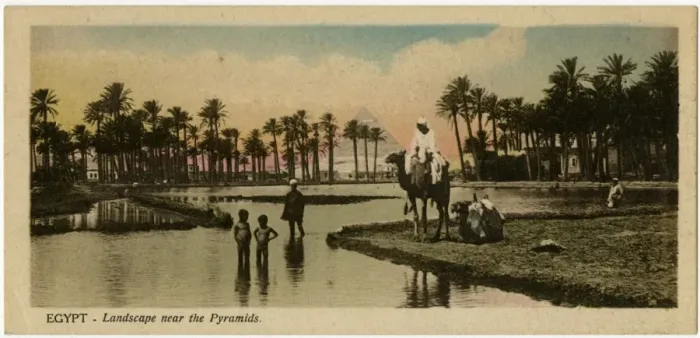 Framed Print : Landscape near Pyramids Framed Print : Landscape near Pyramids