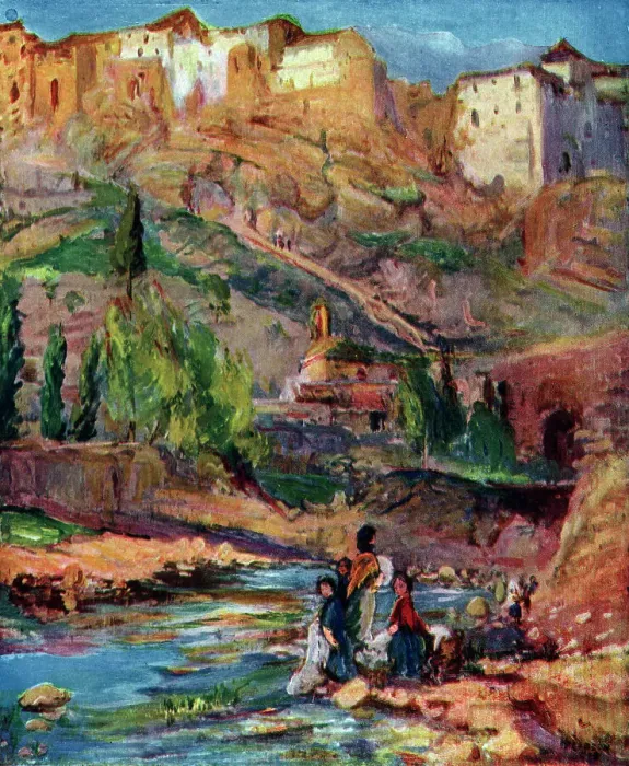 Framed Print : Landscape Oil Painting Framed Print : Landscape Oil Painting