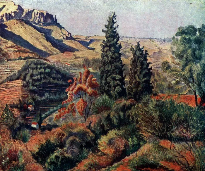 Framed Print : Landscape Oil Painting Framed Print : Landscape Oil Painting