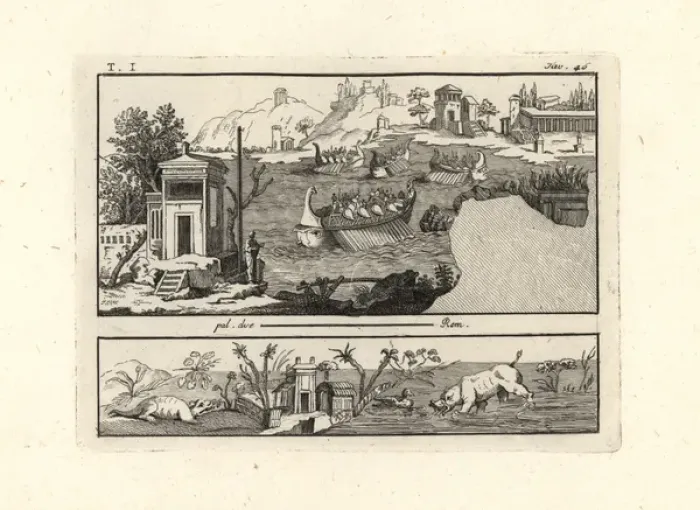 Framed Print : Landscape showing warships in a harbour celebrating Framed Print : Landscape showing warships in a harbour celebrating