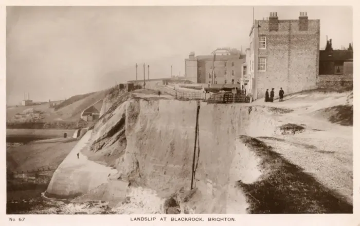 Framed Print : Landslip at Blackrock, Brighton Framed Print : Landslip at Blackrock, Brighton