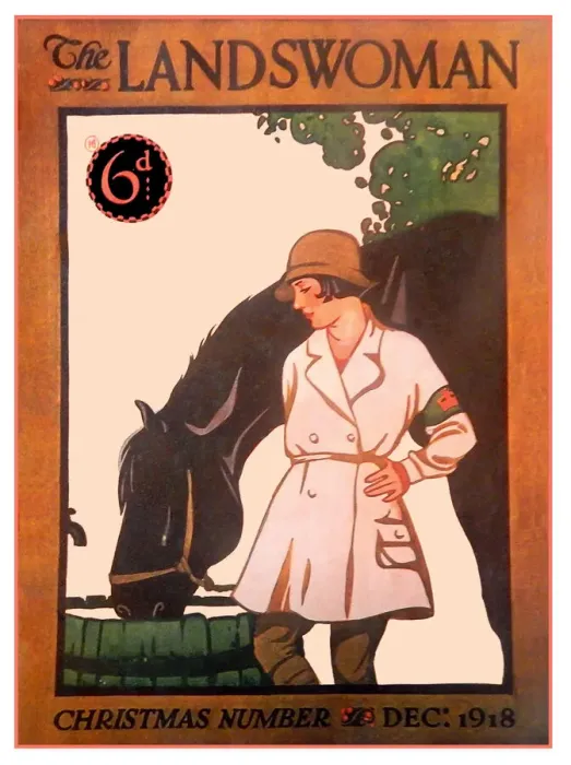 Framed Print : The Landswoman - Christmas Number - Cover Framed Print : The Landswoman - Christmas Number - Cover