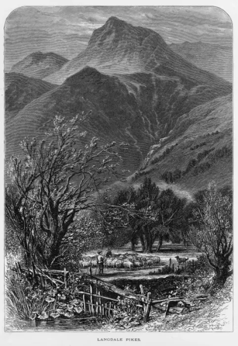 Framed Print : Langdale Pikes, Lake District Framed Print : Langdale Pikes, Lake District