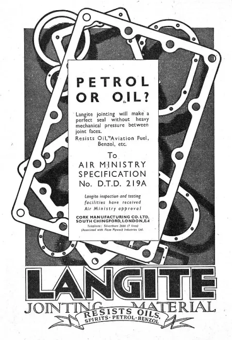 Framed Print : Langite Jointing Material & Gaskets - 1942 Advert Framed Print : Langite Jointing Material & Gaskets - 1942 Advert