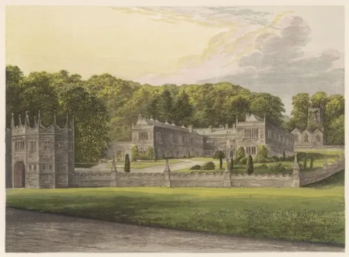 Framed Print : Lanhydrock / Cornwall 1879 Framed Print : Lanhydrock / Cornwall 1879