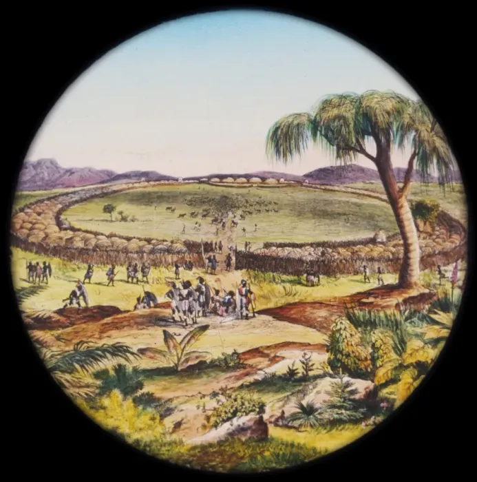Framed Print : Lantern  /  Zulu  /  Kings Kraal