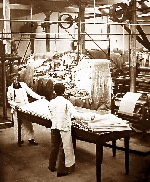 Lapping, linen production, Victorian period