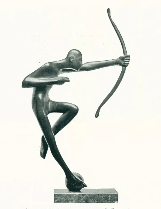 Framed Print : LArcher. A sculpture showing the flexible form of an archer Framed Print : LArcher. A sculpture showing the flexible form of an archer