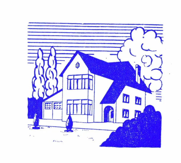 Framed Print : Large detached house Framed Print : Large detached house