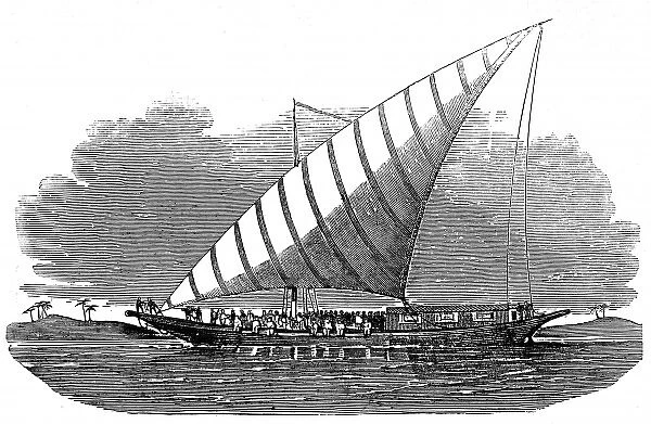Large Lanteen-Rigged Dhow on the Nile, 1853