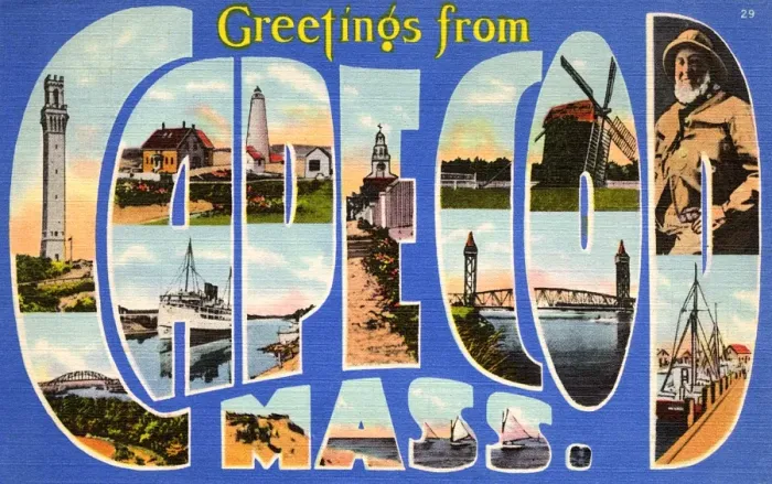 Framed Print : Large Letter Card - Greetings from Cape Cod, Massachusetts Framed Print : Large Letter Card - Greetings from Cape Cod, Massachusetts