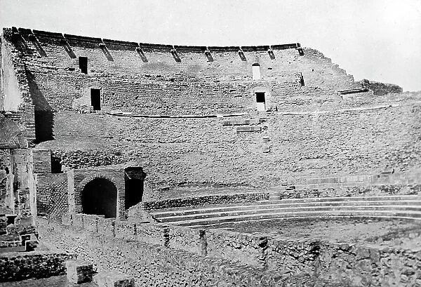 The Large Theatre, Pompeii, Italy, Victorian period