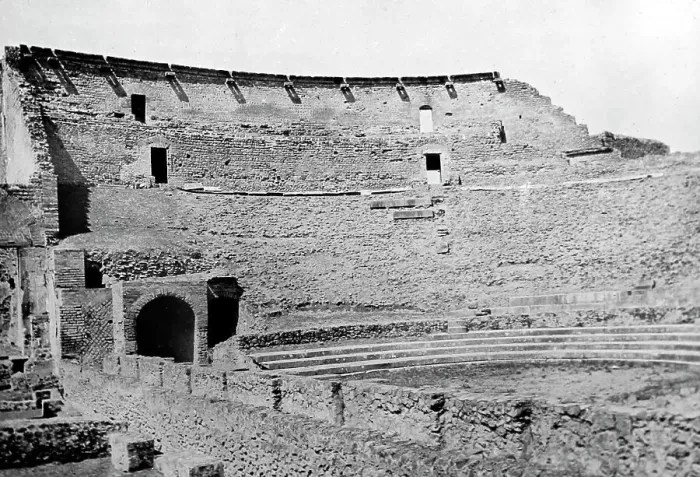 Framed Print : The Large Theatre, Pompeii, Italy, Victorian period Framed Print : The Large Theatre, Pompeii, Italy, Victorian period
