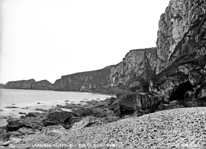 Framed Print : Larriban Cliffs and Carrick-A-Rede Framed Print : Larriban Cliffs and Carrick-A-Rede