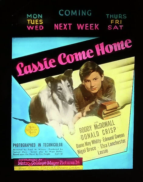 Lassie Come Home Roddy McDowall - cinema ad