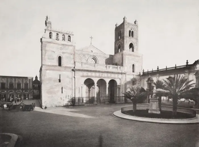 Framed Print : Late 19th century photograph: Duomo, cathedral, Monreale, Palermo, Sicily, Italy Framed Print : Late 19th century photograph: Duomo, cathedral, Monreale, Palermo, Sicily, Italy
