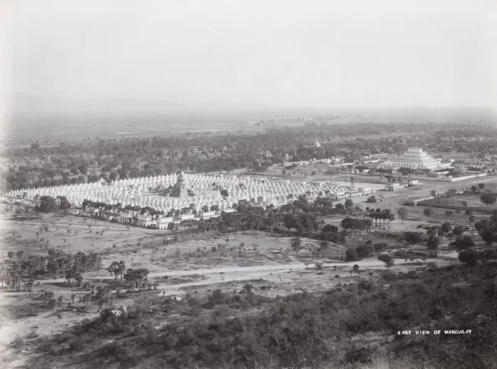 Framed Print : Late 19th century photograph: East view of Manadalay, pagodas, Burma, Myanmar Framed Print : Late 19th century photograph: East view of Manadalay, pagodas, Burma, Myanmar