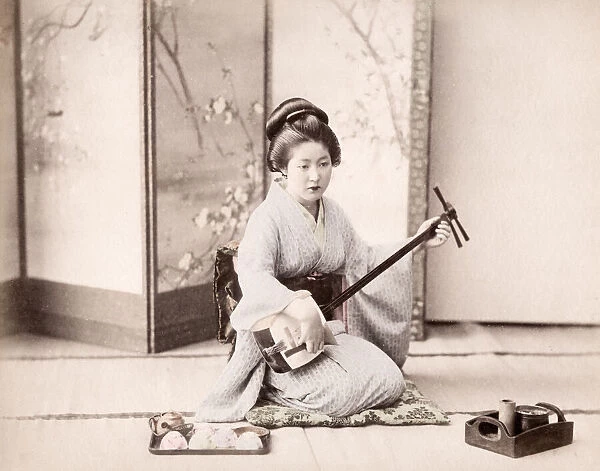 Late 19th century - young Japanese musician
