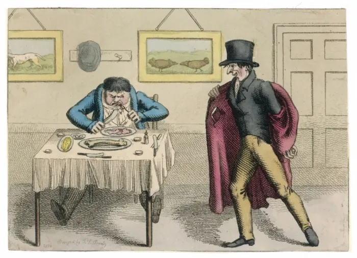 Framed Print : Late for Dinner C1830 Framed Print : Late for Dinner C1830