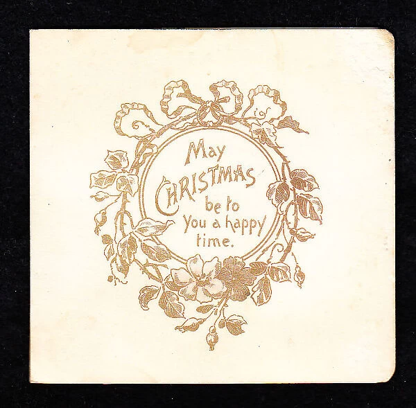 Late Victorian 1890s Card Cards Greetings Christmas