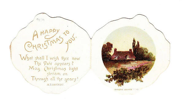 Late Victorian 1890s Card Cards Greetings Food