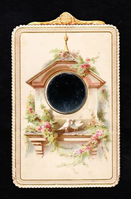 Framed Print : Late Victorian 1890s Card Cards Greetings Green Framed Print : Late Victorian 1890s Card Cards Greetings Green