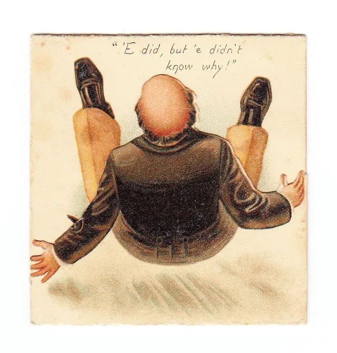 Framed Print : Late Victorian 1890s Card Cards Greetings Man Framed Print : Late Victorian 1890s Card Cards Greetings Man