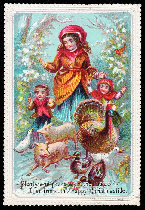 Framed Print : Late Victorian 1890s Greetings Card Child Children Framed Print : Late Victorian 1890s Greetings Card Child Children