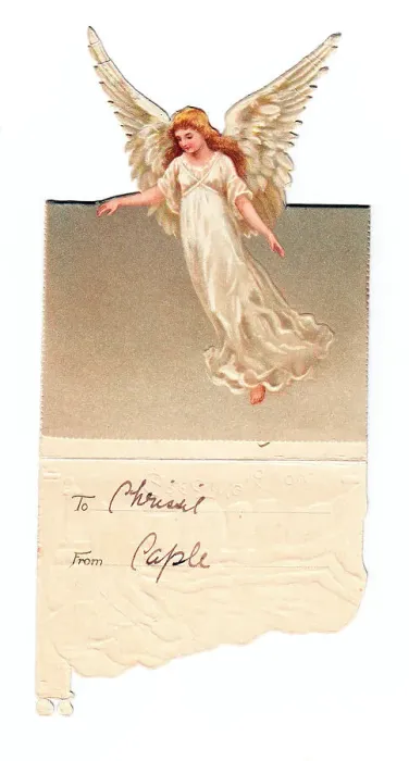 Framed Print : Late Victorian 1890s Greetings Card Christmas Framed Print : Late Victorian 1890s Greetings Card Christmas