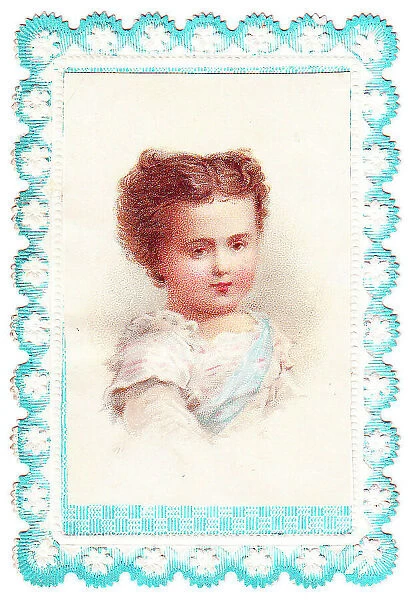 Late Victorian 1890s Greetings Card Fretwork
