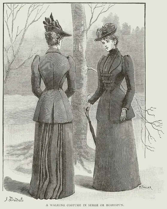 Framed Print : Late Victorian Fashion Framed Print : Late Victorian Fashion