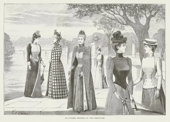 Framed Print : Late Victorian Fashion Framed Print : Late Victorian Fashion