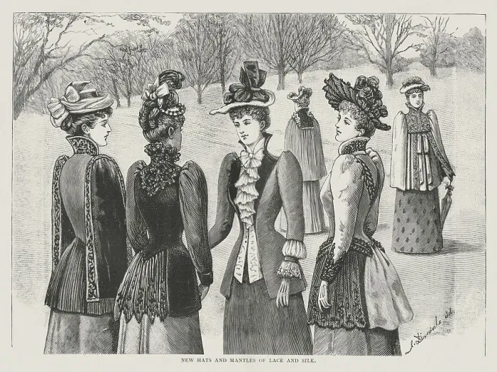Framed Print : Late Victorian Fashion Framed Print : Late Victorian Fashion